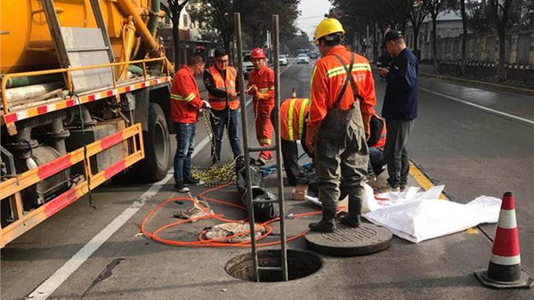 青松路街道管道清洗方案
